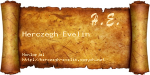 Herczegh Evelin névjegykártya